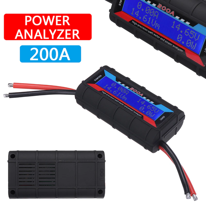 200A High-Precision DC LCD Power Meter | high precision power meter