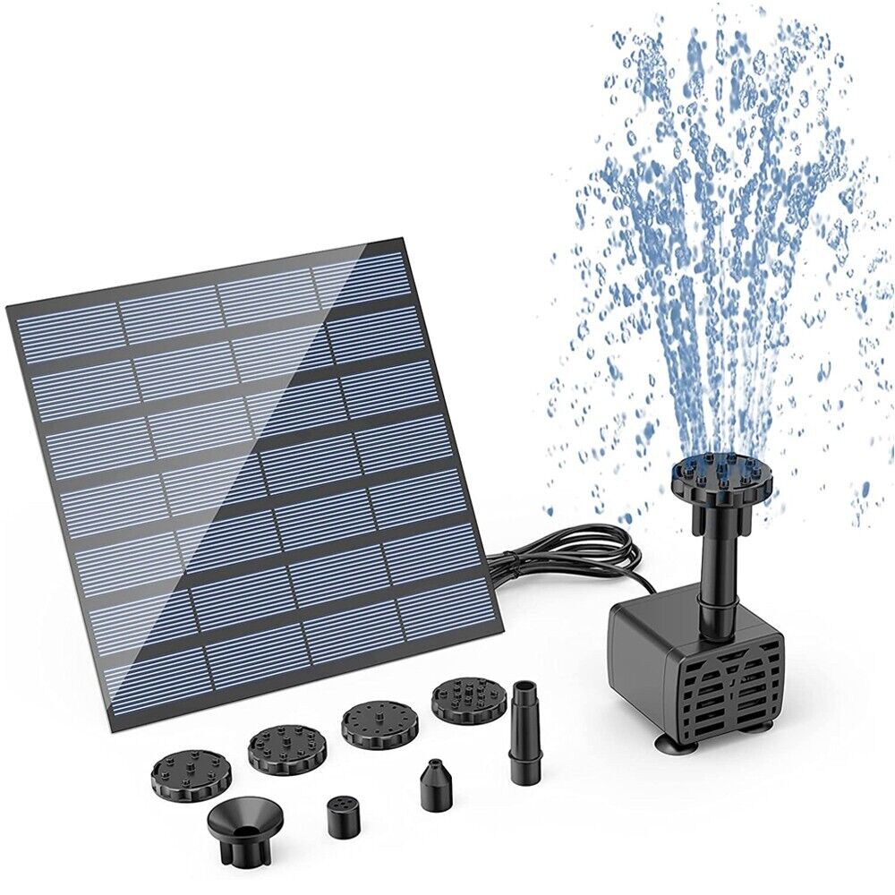 Solar Splash Fountain: Bird Bath & Garden Essential | automatic solar water feature