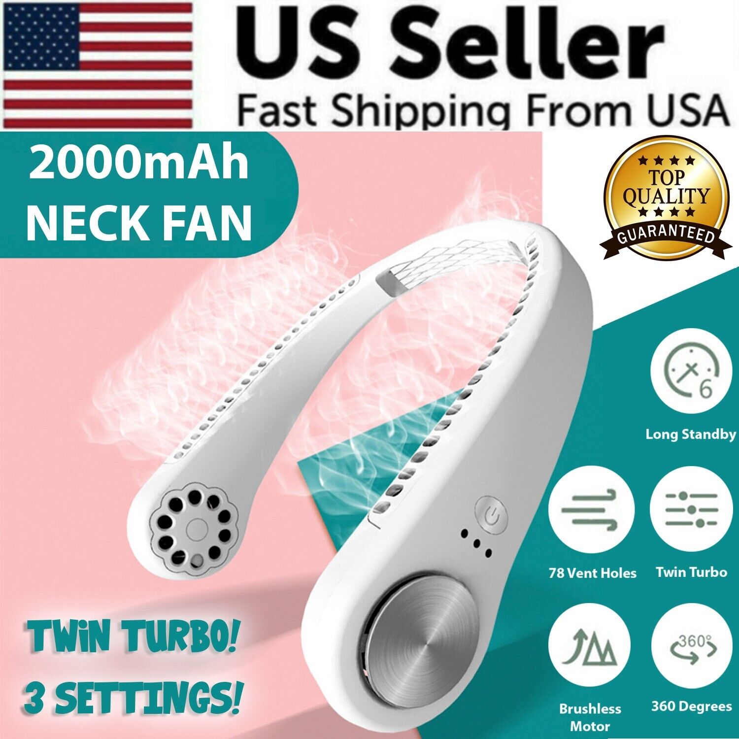 USB Wearable Neck Fan Air Cooler | portable neck cooler