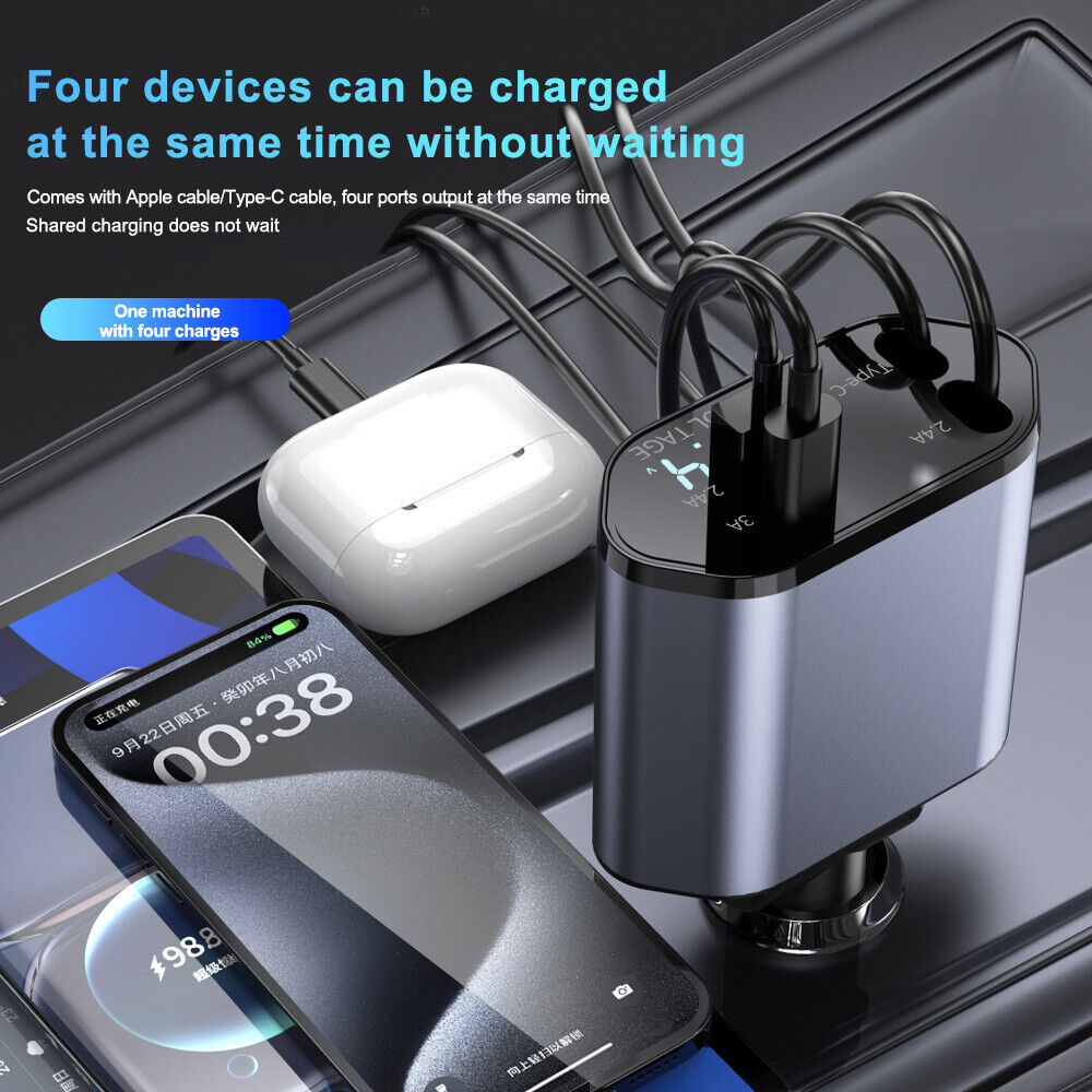 SpeedCharge 4-in-1 Car Charger | fast car charger