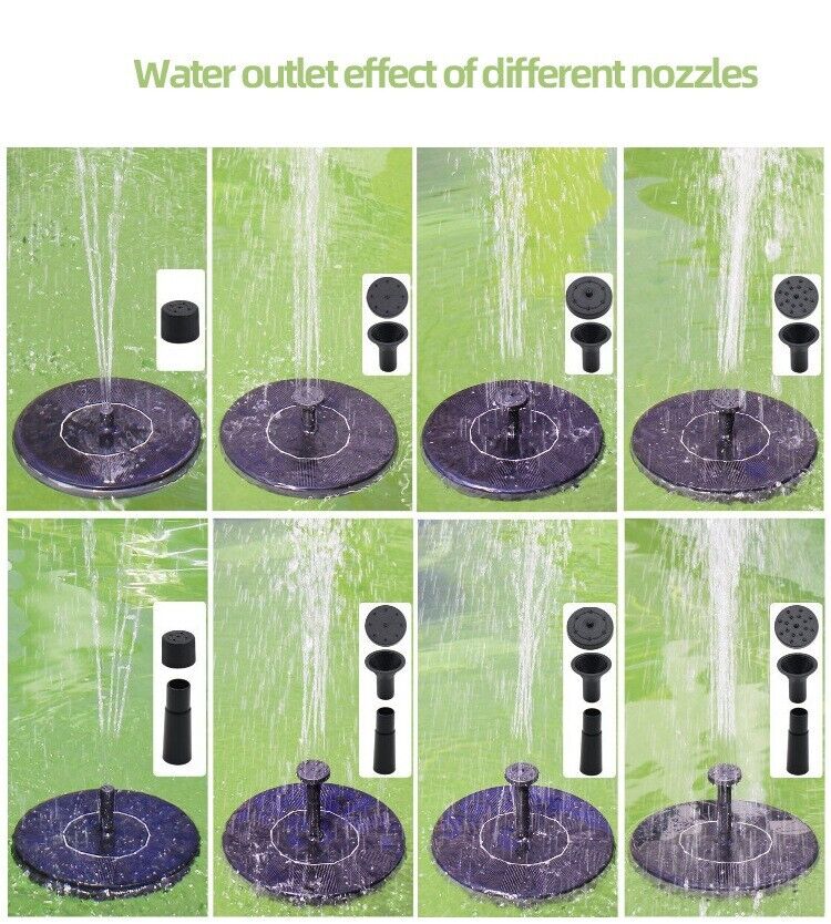 Solar Essence 1.4W Bird Bath Fountain