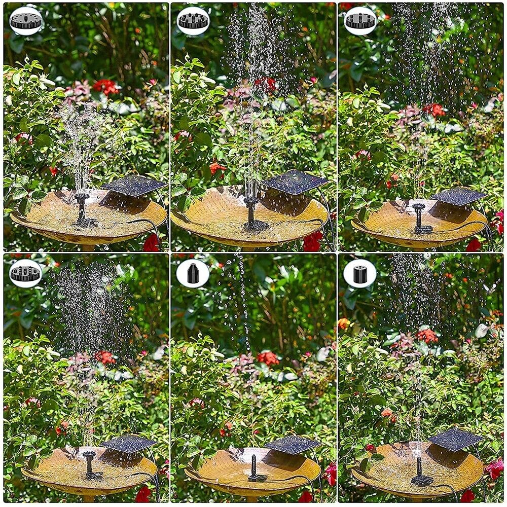 Solar Splash Fountain: Bird Bath & Garden Essential | automatic solar water feature