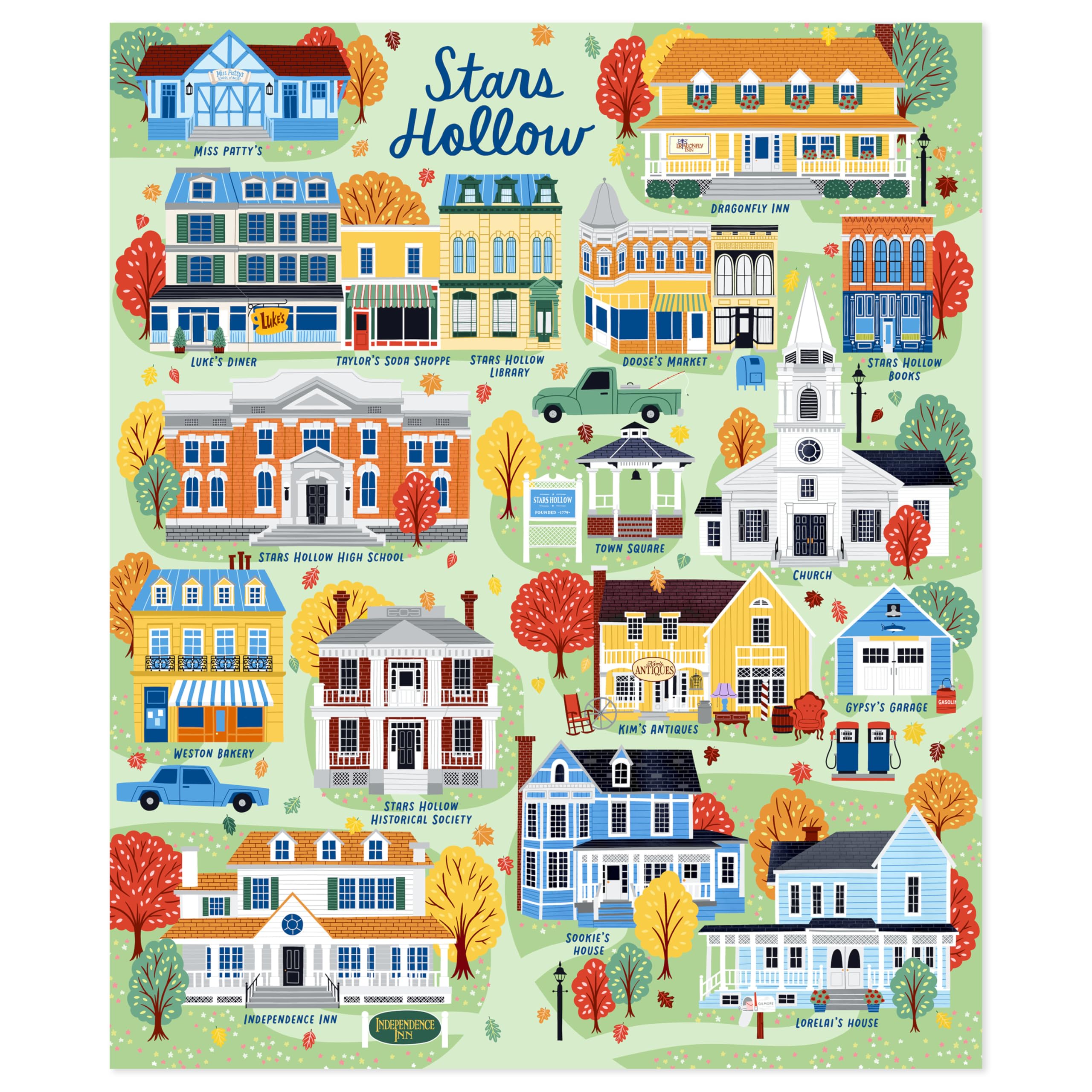 Gilmore Girls Stars Hollow Fleeceplaid 127x152 cm | Gilmore Girls tæppe