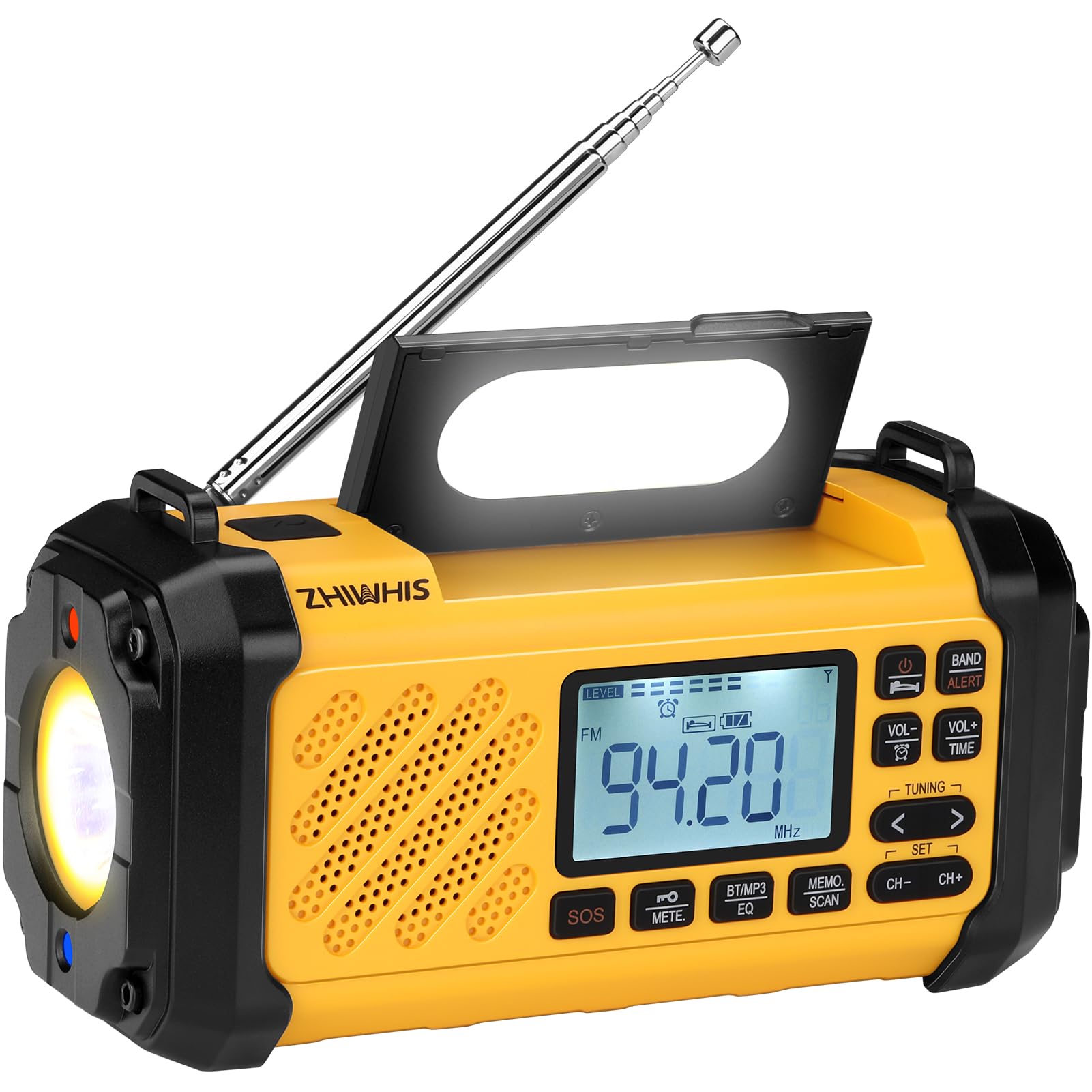 ZHIWHIS Multi-Power Emergency Radio with Bluetooth | multifunctional power bank radio