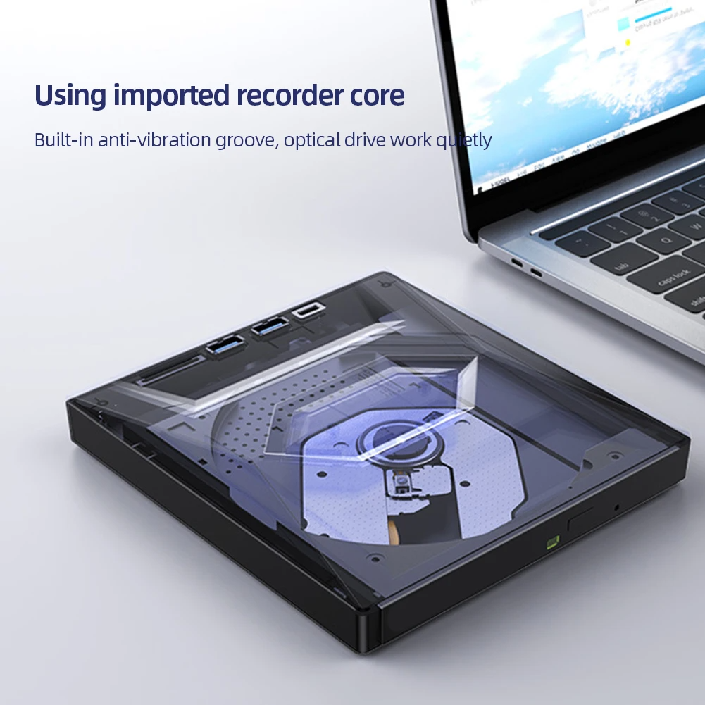 USB 3.0 External CD/DVD Drive for PC and Mac | external CD DVD drive