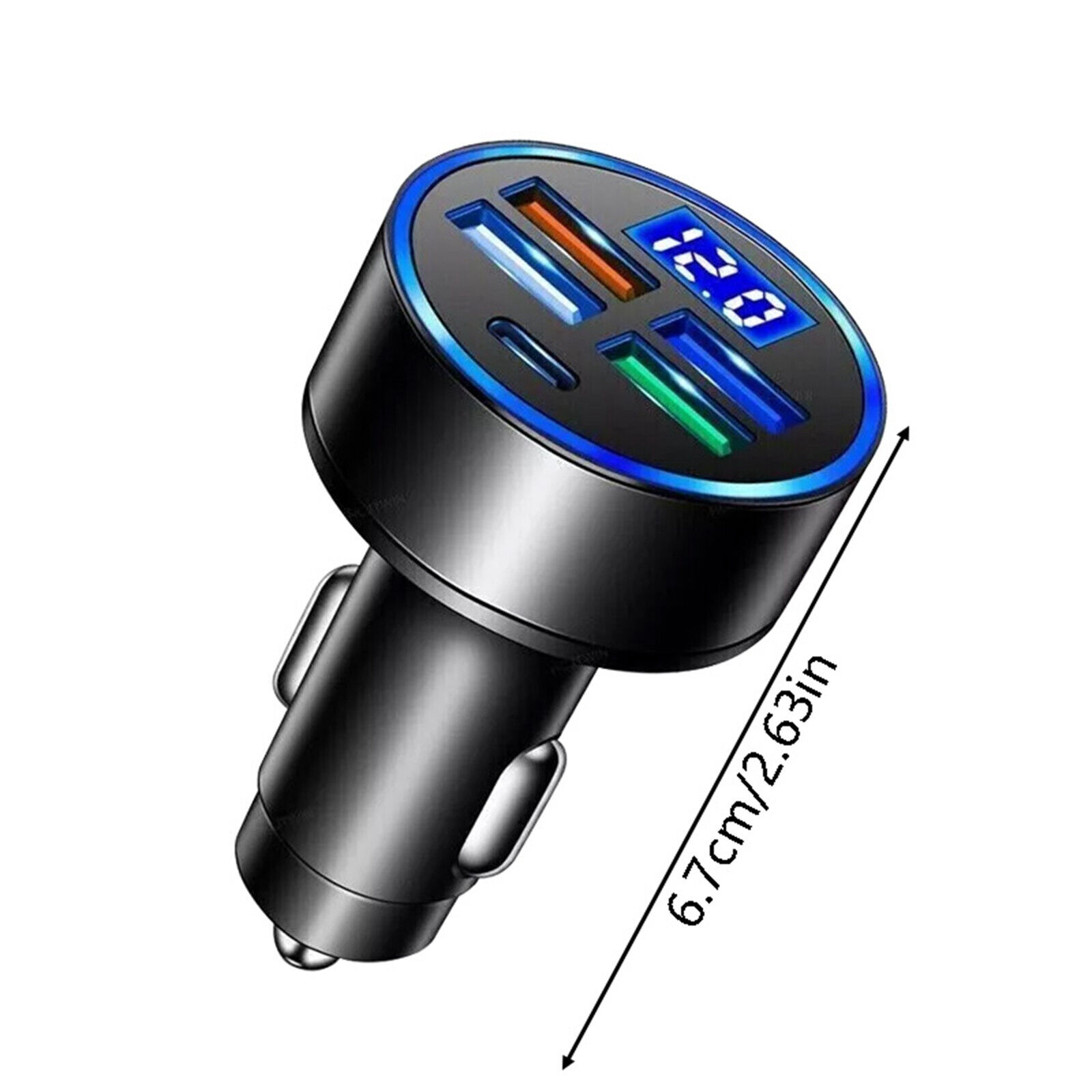 5-Port High-Speed Car Charger for Smartphones