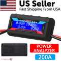 200A High-Precision DC LCD Power Meter | high precision power meter
