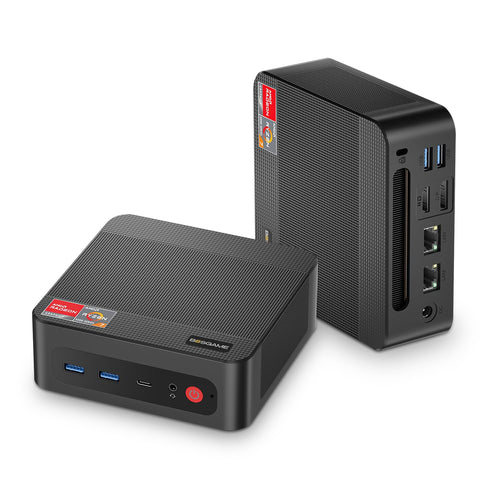 BOSGAME Mini Ryzen 7 5700U Gaming PC - Triple 4K, 32GB, 1TB SSD | mini gaming PC