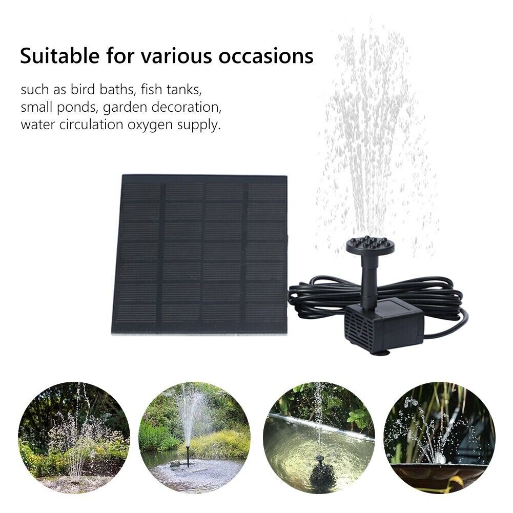 Solar Splash Fountain: Bird Bath & Garden Essential | automatic solar water feature