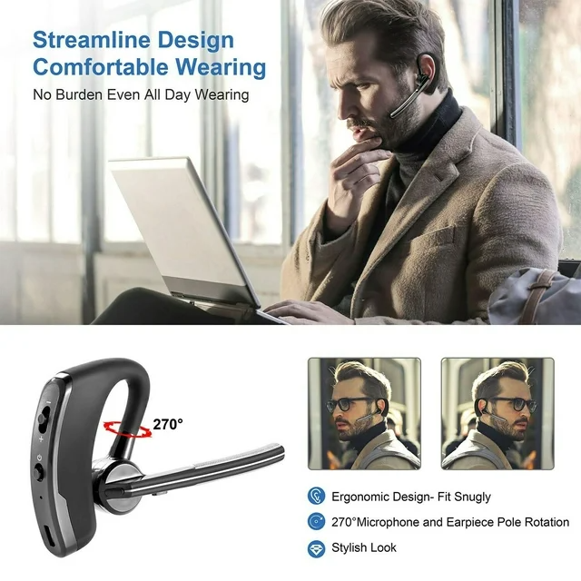ClearSound Bluetooth Headset for Truckers | comfortable Bluetooth headset