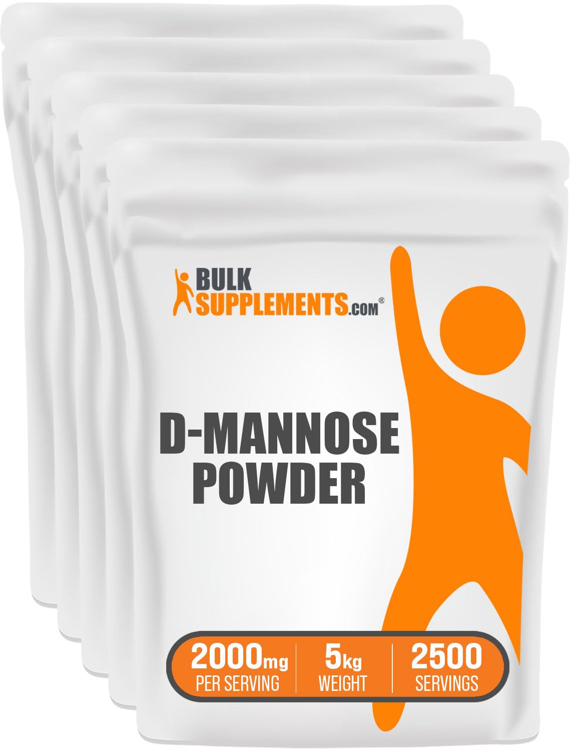 BulkSupplements Pure D-Mannose Powder - Urinary Health Formula 2000mg - Unflavored & Gluten-Free 5kg | urinary health powder