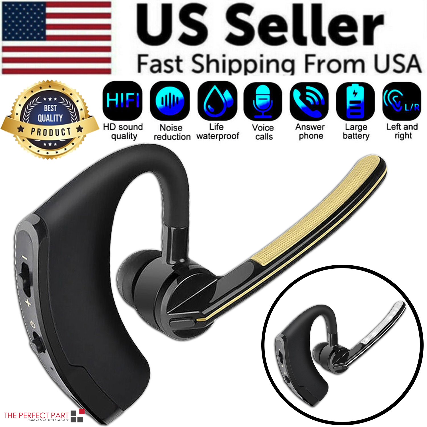ClearSound Bluetooth Headset for Truckers | comfortable Bluetooth headset