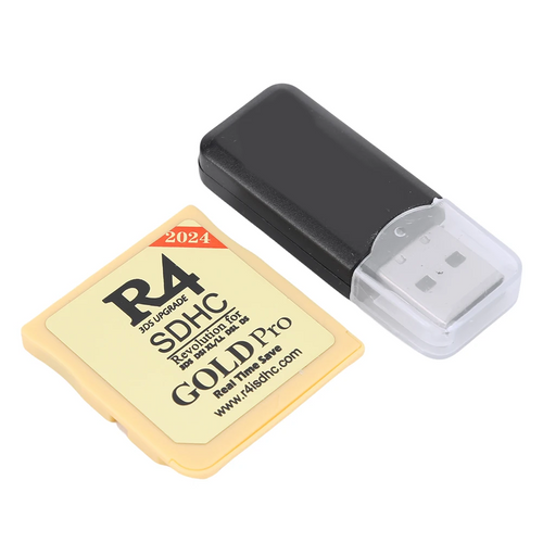 2024 Version R4 Gold Pro SDHC R4i For DS/3DS/2DS Revolution Cartridge + USB | high speed gaming card