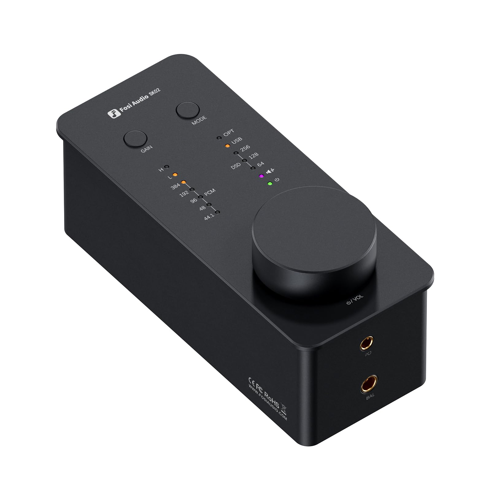 Fosi Audio SK02 Desktop DAC & Headphone Amp | desktop DAC amplifier