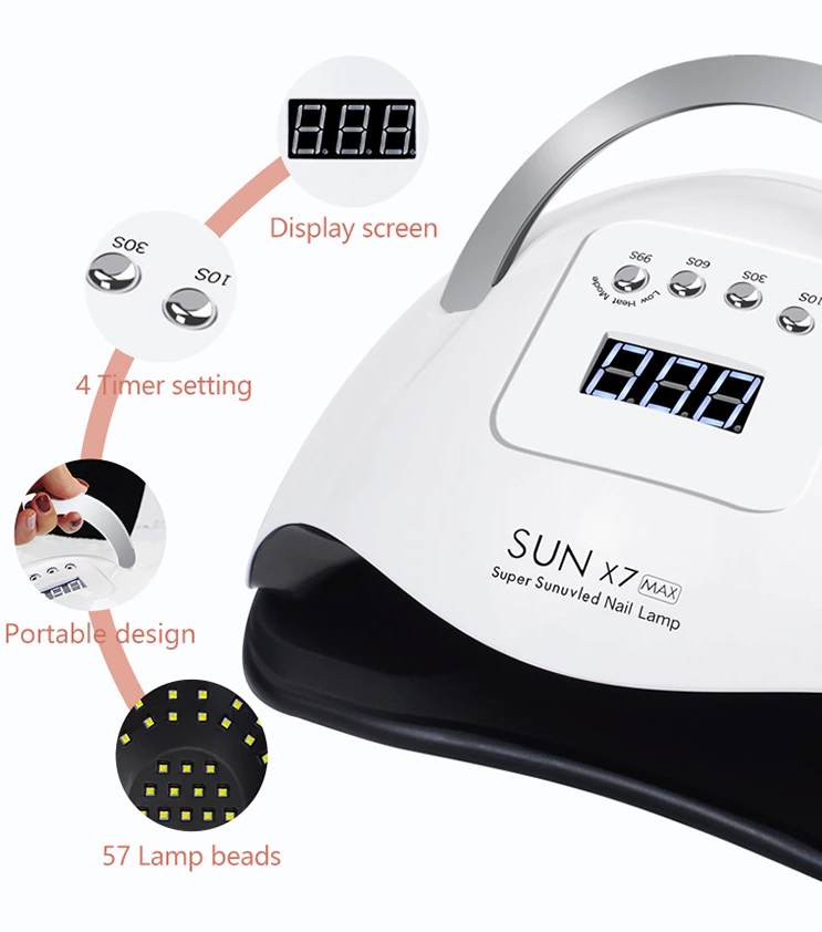 220W Quick-Dry LED Nail Lamp | quick dry nail lamp
