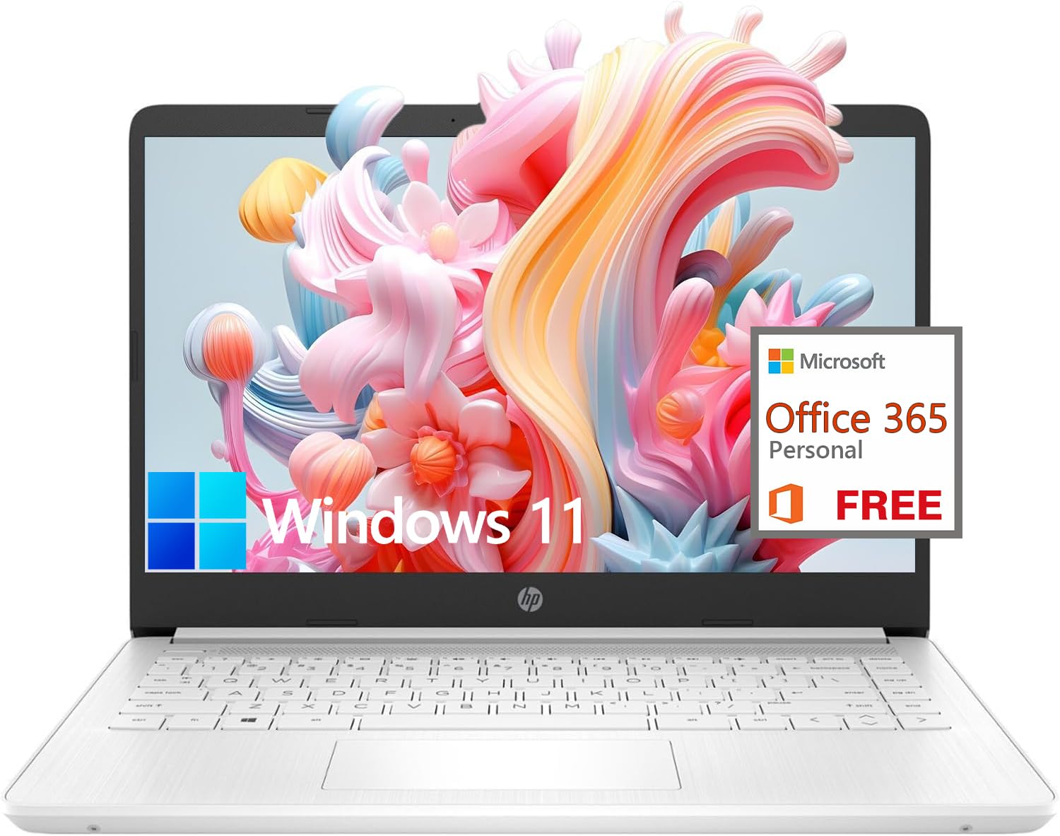 HP 14-inch Slim Student Laptop - 8GB RAM, 192GB Storage, Windows 11 | 8GB RAM slim laptop