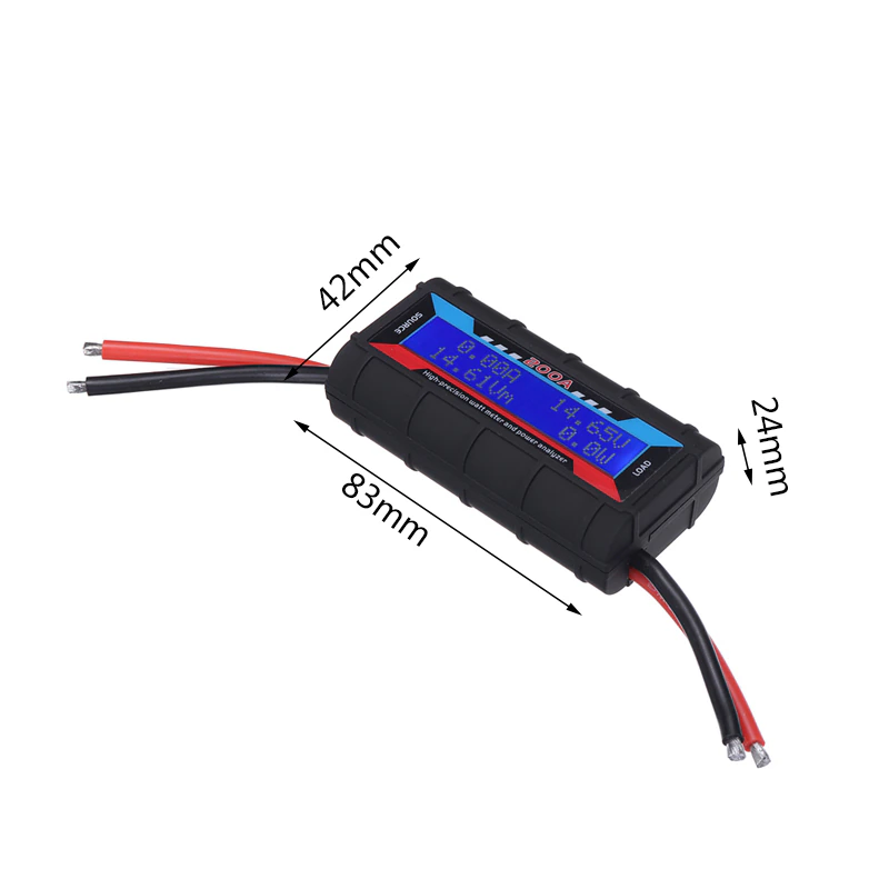 200A High-Precision DC LCD Power Meter | high precision power meter
