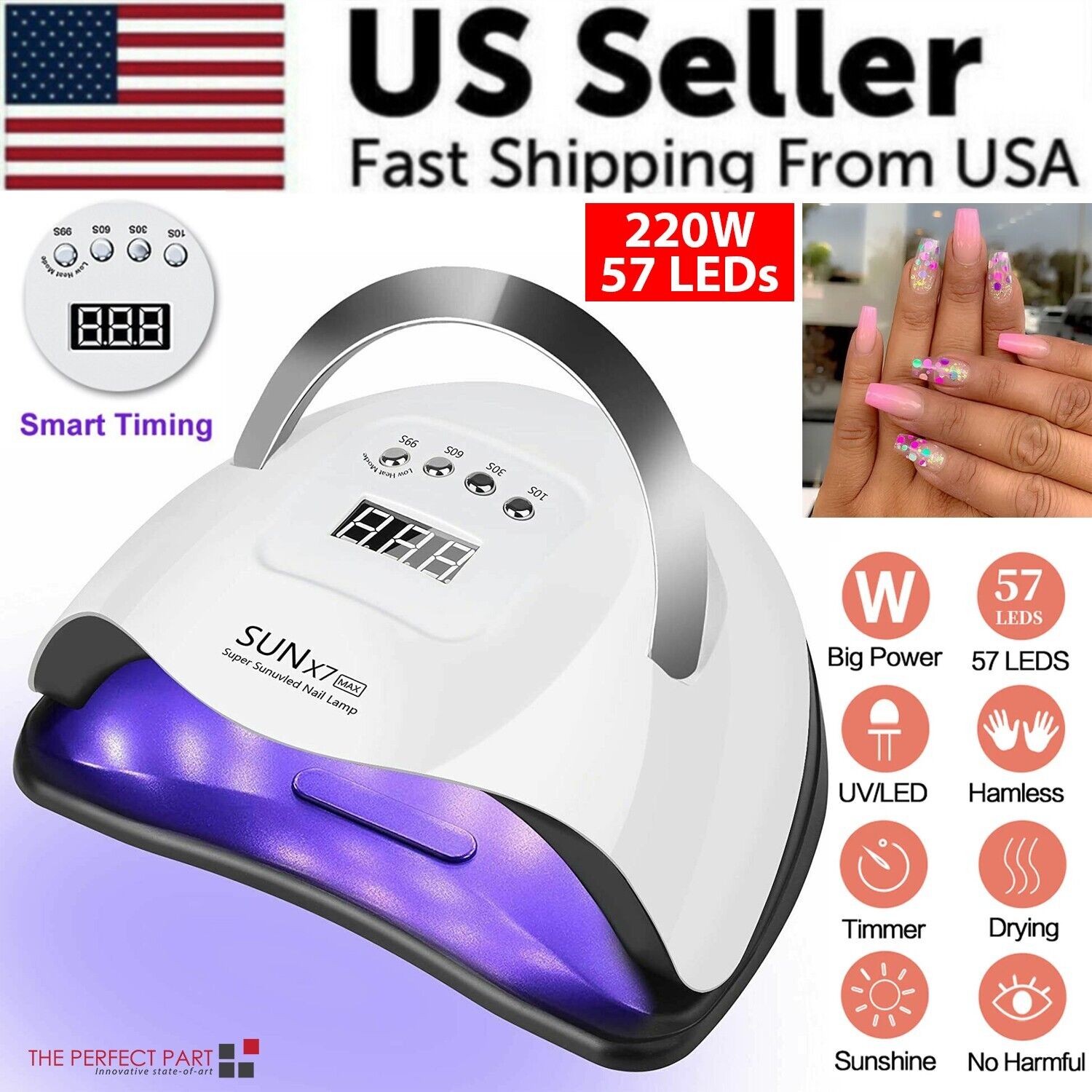 220W Quick-Dry LED Nail Lamp | quick dry nail lamp