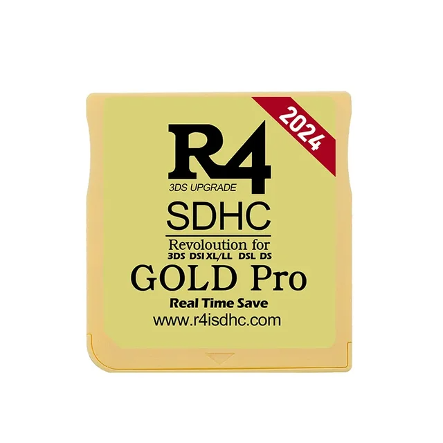 2024 Version R4 Gold Pro SDHC R4i For DS/3DS/2DS Revolution Cartridge + USB | high speed gaming card