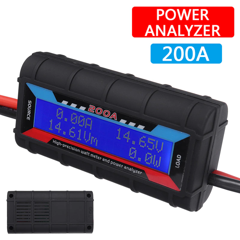 200A High-Precision DC LCD Power Meter | high precision power meter