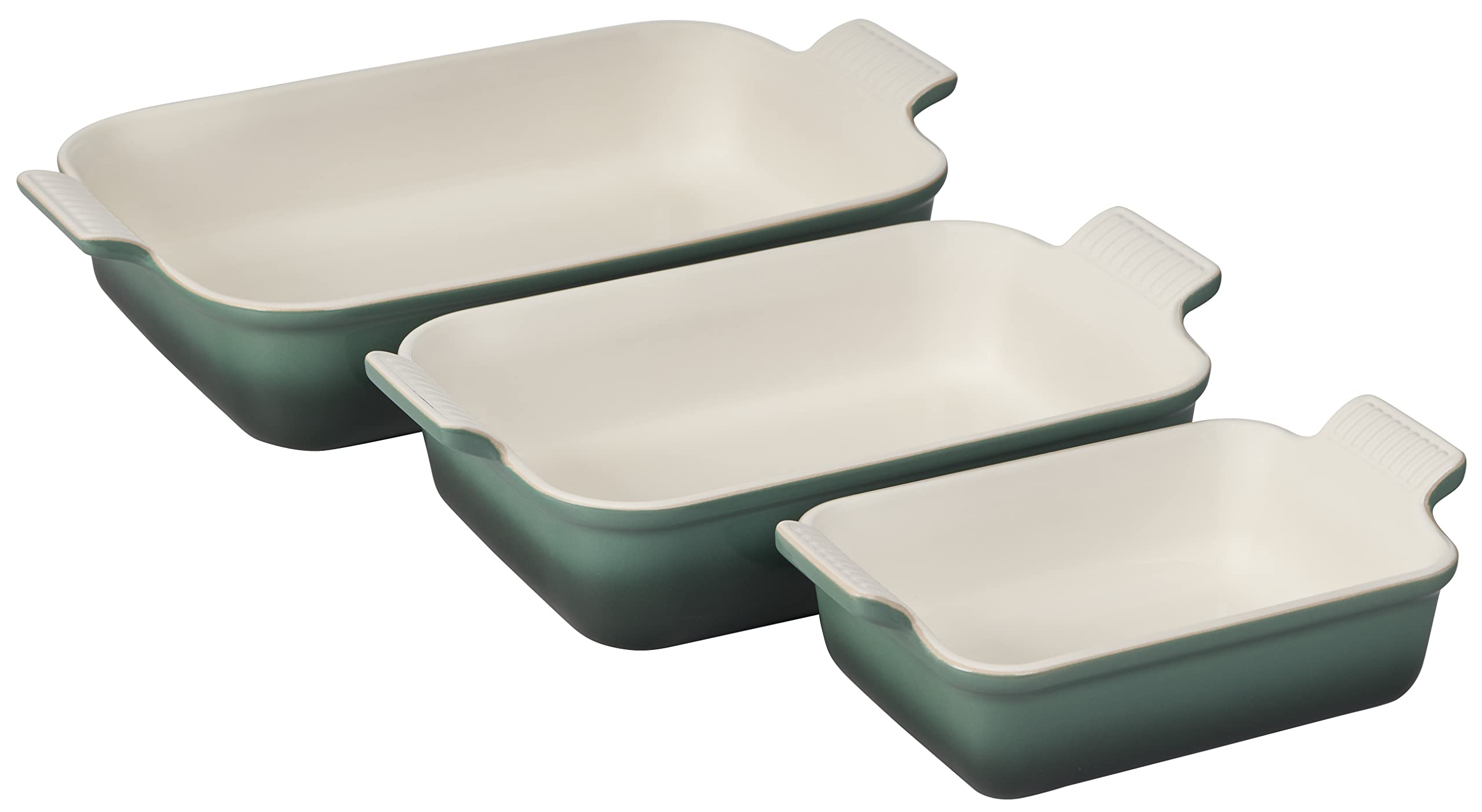 Le Creuset Stoneware Trio Set 3 Heritage Dishes Artichaut | stoneware baking dishes