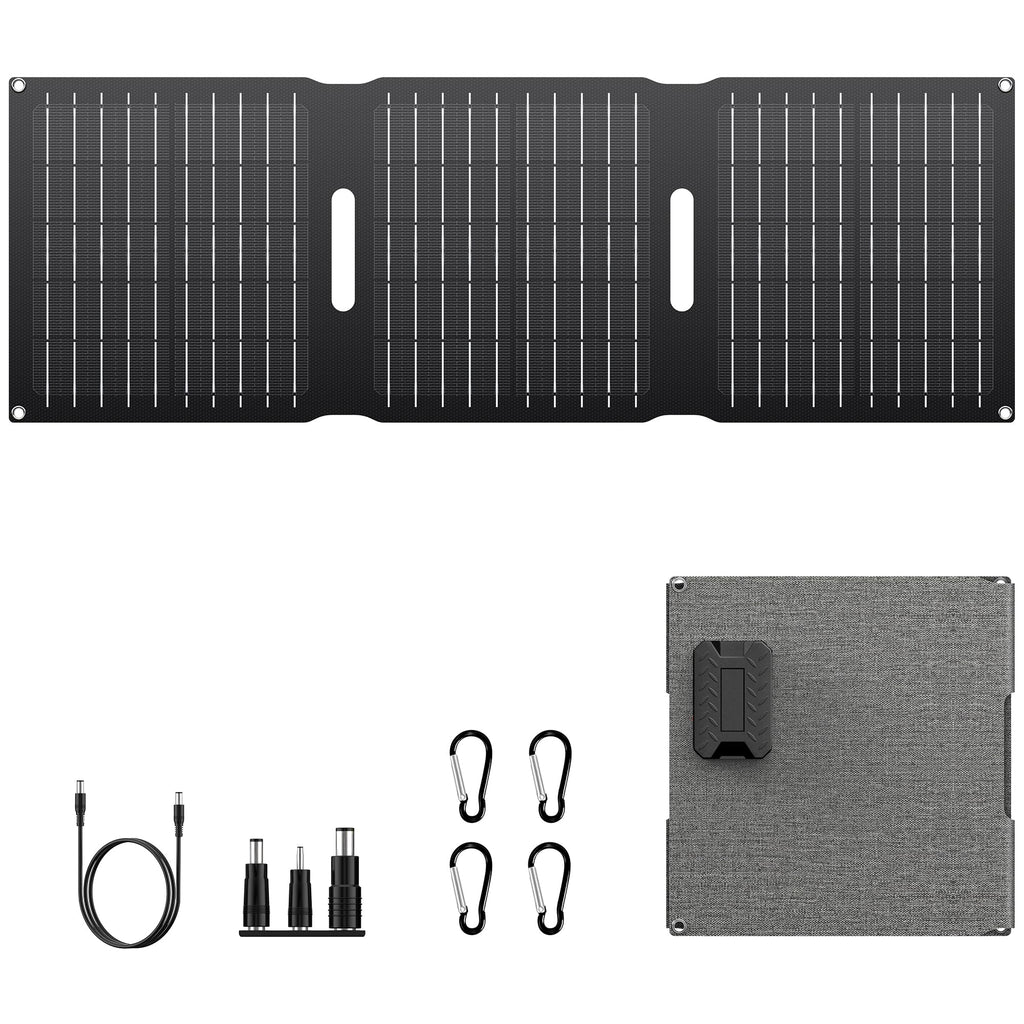 Powkey 22W High-Efficiency Foldable Solar Charger | foldable solar panels