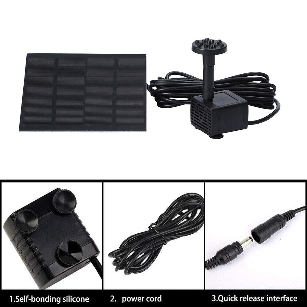 Solar Splash Fountain: Bird Bath & Garden Essential | automatic solar water feature