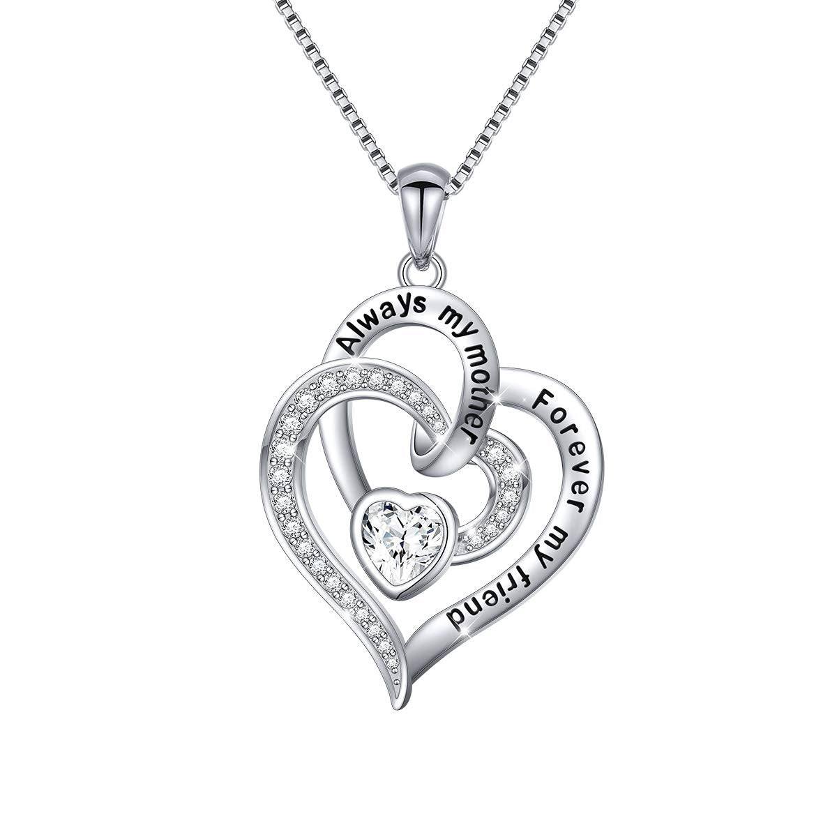 Eternal Bond Heart Necklace - Mother's Day & Christmas Gift | personalized mother's day gift