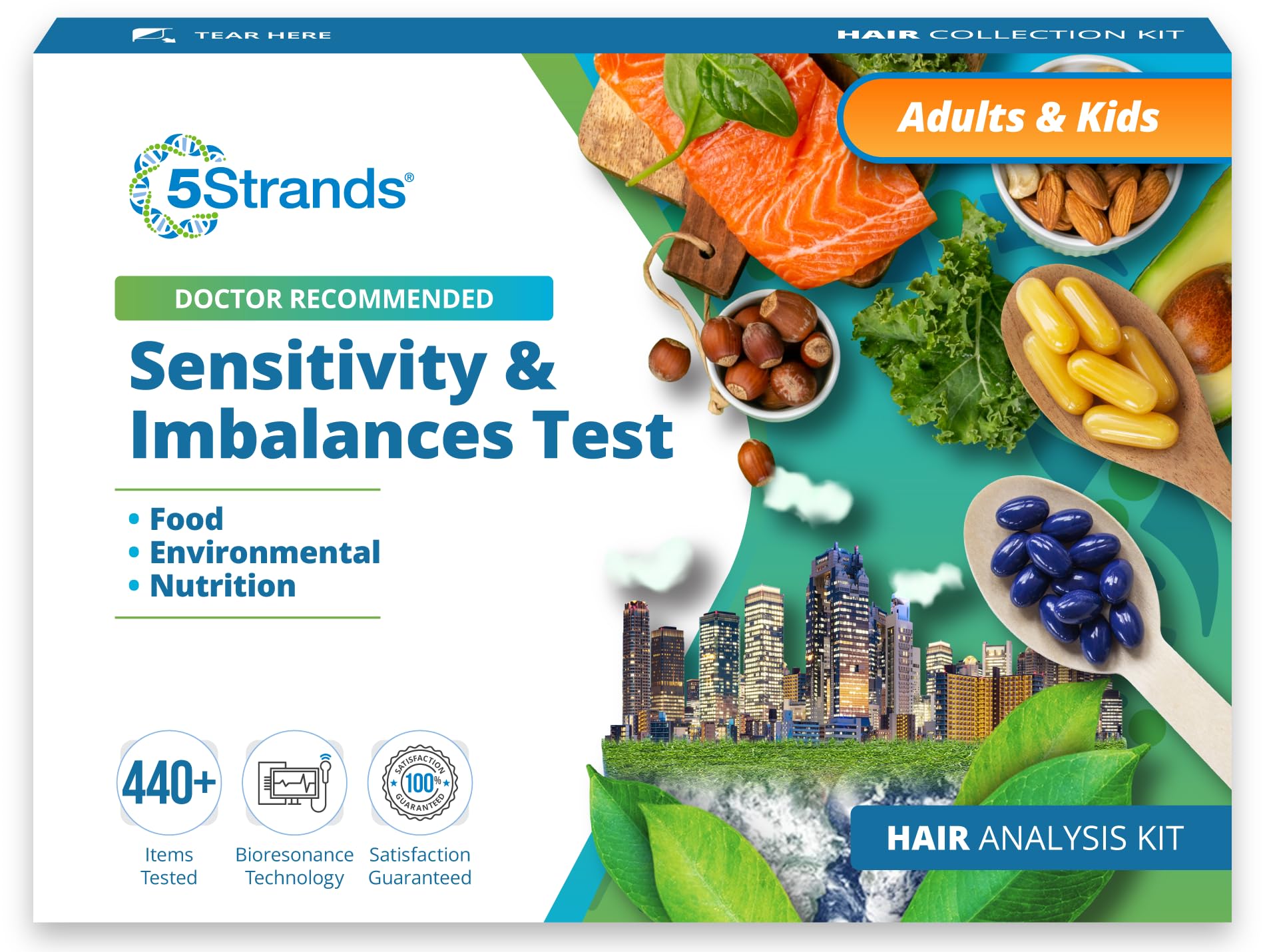 5Strands Comprehensive Health Test Suite - 442 Item Scan for Intolerances & Deficiencies | health test kit