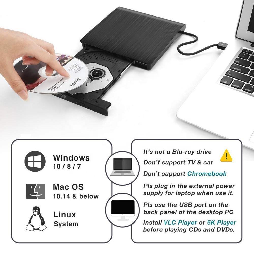 Højhastigheds USB ekstern DVD-brænder | ekstern DVD-brænder