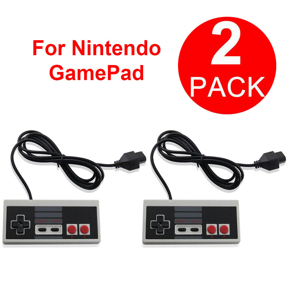 2-Pack Classic NES Wired Controllers | retro gaming controllers