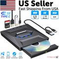 USB 3.0 ekstern CD/DVD-drev til PC og Mac | eksternt CD DVD-drev